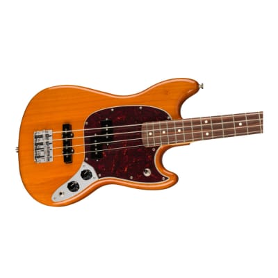 Fender Player Mustang Bass PJ, Pau Ferro, Aged Natural image 4