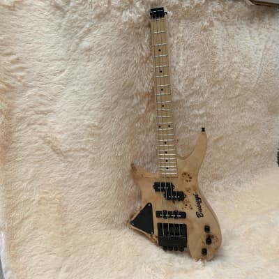 4 String Short Scale Neck Through Bass/6 String  Tremolo Busuyi Double Sided, Headless  Guitar image 1