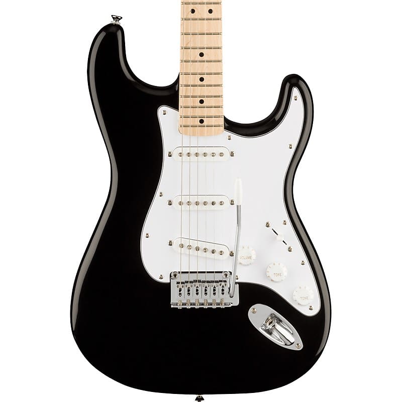 Squier Affinity Series Stratocaster, Maple Fingerboard, Black image 1