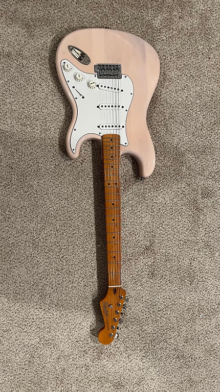 Squier Classic Vibe '50s Stratocaster with Loaded Texas Specials Pickguard and upgraded bridge & Electronics -  White Blonde image 1