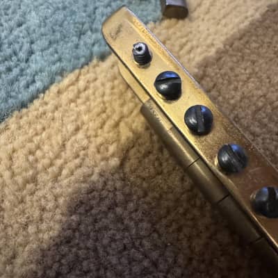 Alembic Stars Guitars Brass bridge [1 screw 1 washer 1 nut missing] image 7