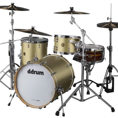 DDrum Dios 320 3pc 100% Maple Shell Pack in Satin Gold Lacquer 12/14/20 image 1