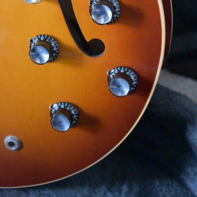 2002 Gibson Memphis Yamano ’60 ES-335 Block (ESDY-TE) Iced Tea Sunburst w/OHSC & Paperwork image 9