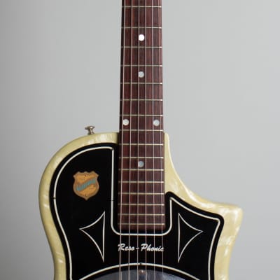 National  Reso-Phonic Resophonic Guitar (1960), ser. #T-42249, black gig bag case. image 8
