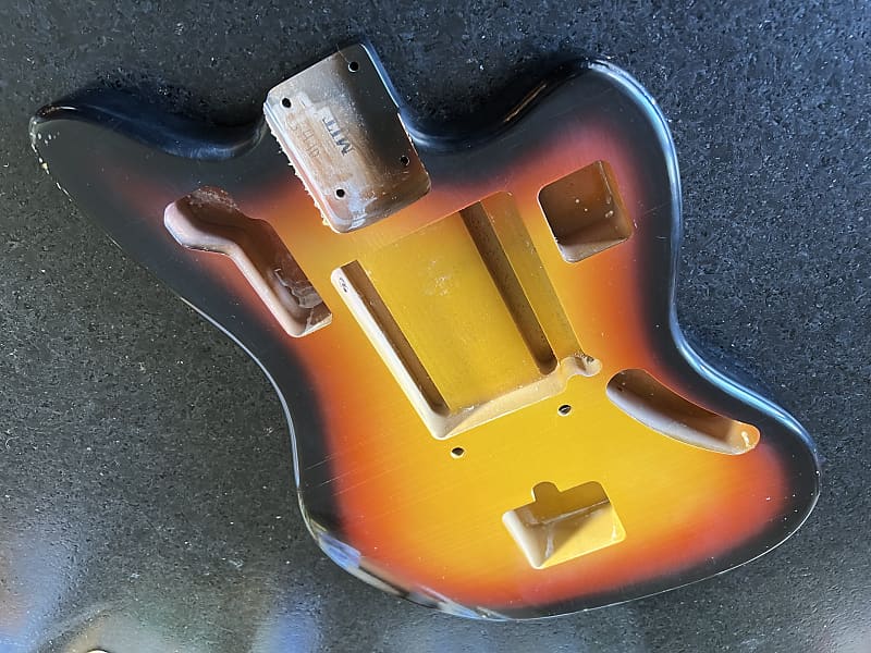MJT Jaguar Body 3-tone Burst Nitro Laquer | Reverb