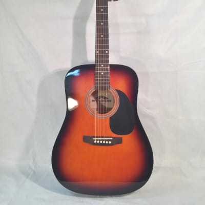 Stadium Dreadnought Style Acoustic Guitar-Sunburst-Model ST-D-42SB-w/Setup! image 1