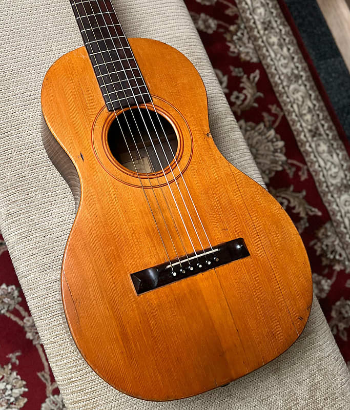 Washburn Lyon Style 101 Nylon String Parlor Guitar Reverb