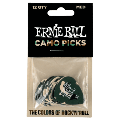 Ernie Ball 9222 Camouflage Guitar Picks Medium - 12-Pack image 2