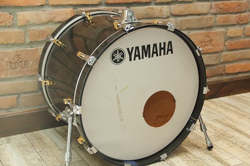 Yamaha Maple Custom 22x16 Bass drum Black Maple Reverb UK