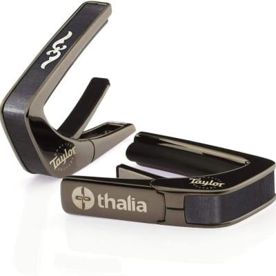 Thalia Guitar Capo - Taylor Officially Licensed (With Taylor Specific Fret Pad Models) 400 Series Renaissance , Black Chrome for sale