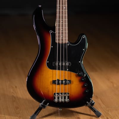 Cort GB34JJ3TS GB Series Electric Bass Guitar (Three Tone Sunburst) image 1