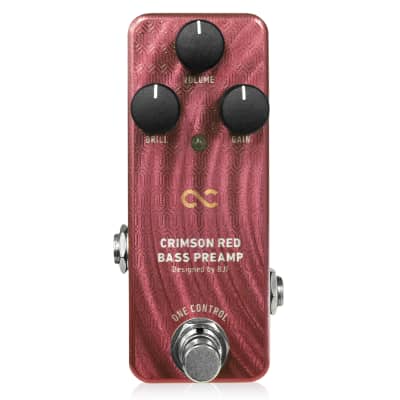 Reverb.com listing, price, conditions, and images for one-control-crimson-red-bass-preamp