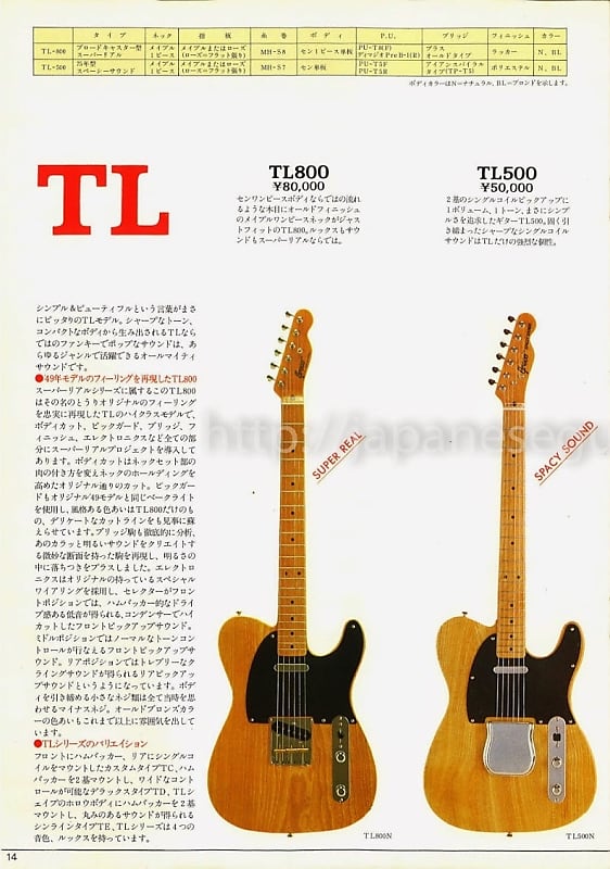Greco TL-800 Super Real Telecaster Original Hang Tags And