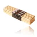 On Stage High Quailty 5A Maple Durable Drum Sticks - 12 Pair, Wood Tip