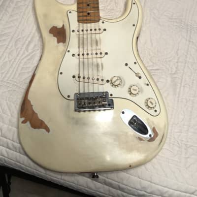 Fender Stratocaster  2014 White/Relic image 3