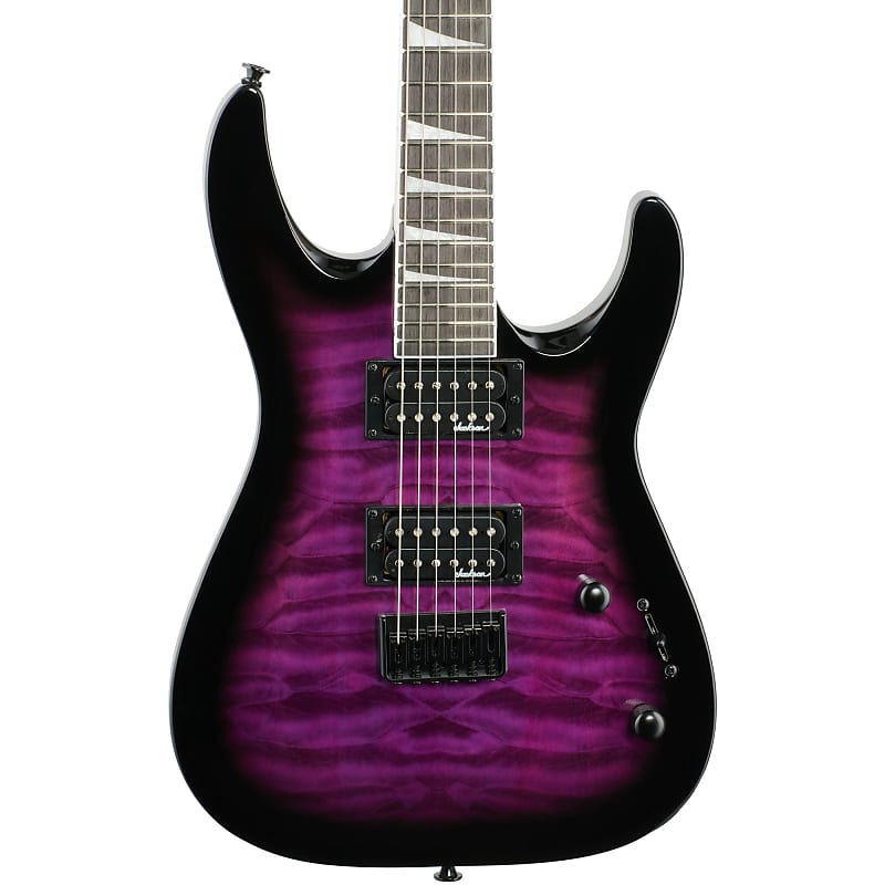 Jackson JS Dinky JS32Q DKAHT Electric Guitar, Transparent Purple Burst image 1