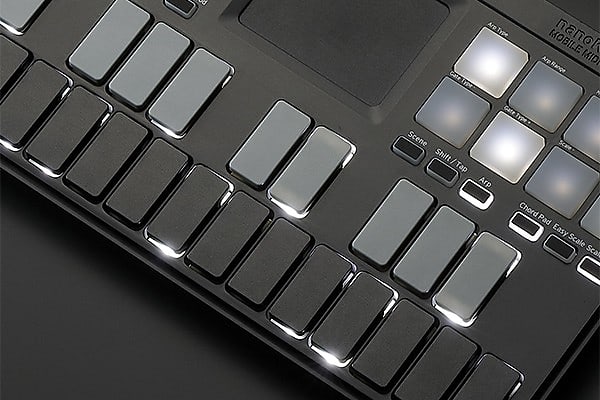 Korg nanoKey Mobile Midi Keyboard. - Black image 1