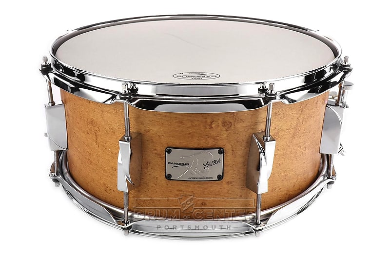 Canopus Yaiba Maple Snare Drum 14x6.5 Antique Natural Matte Lacquer