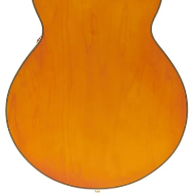 D'Angelico Excel SS XT Semi-hollowbody Electric Guitar - Vintage Natural Quilt with Stopbar Tailpiec image 2