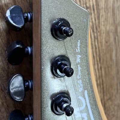 WASHBURN WG-587 7-STRING ELECTRIC GUITAR GRAY METALLIC (USED) | Reverb