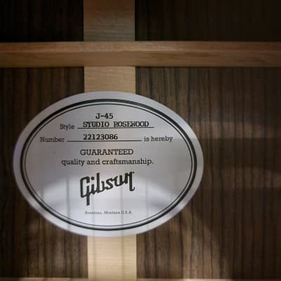 Gibson USA J-45 Studio Rosewood - Rosewood Burst w/ Hard Case image 14