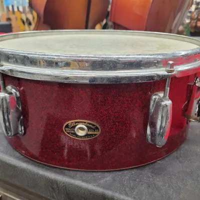 Slingerland Snare Drum With Case And Stand 1960s Red Sparkle image 7