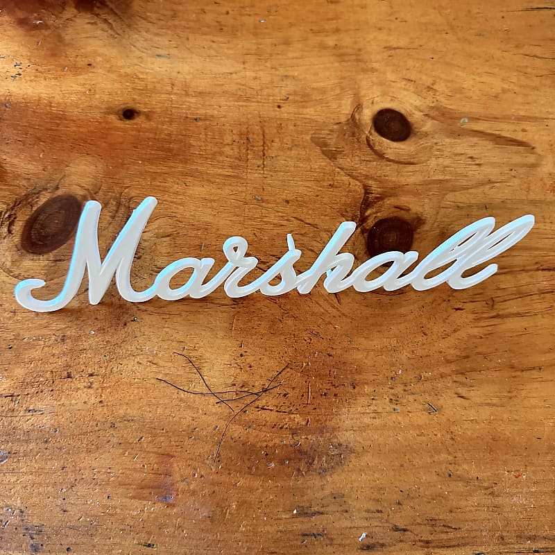 Marshall Logo emblem 11” - White | Reverb