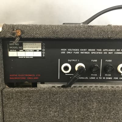 Vintage Session Steward SG 2100 Stereo Combo Amplifier and Speaker Gray image 9