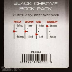 Evans Black Chrome 3-piece Tom Pack - 10/12/16 inch image 6