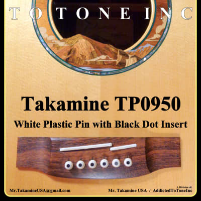 Takamine TP0950 - Creme with Black Dot Insert image 3