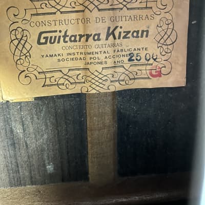 Yamaki Guitarra Kizan 2500 Rare Classical Tamura Type  1970’s 660mm image 8