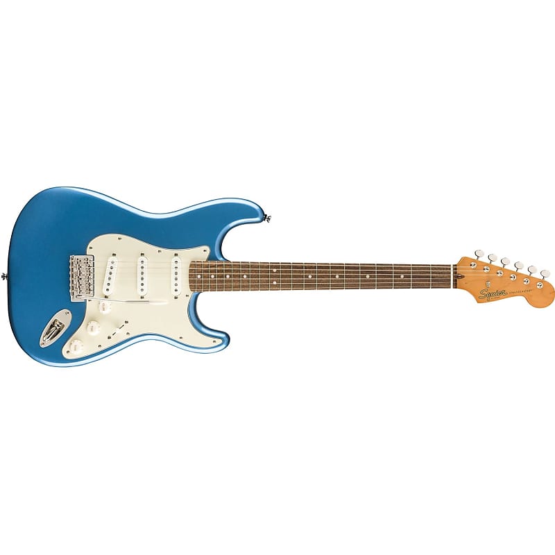 Squier Classic Vibe 60S Stratocaster Electric Guitar, With 2-Year Warranty,  Lake Placid Blue, Laurel Fingerboard