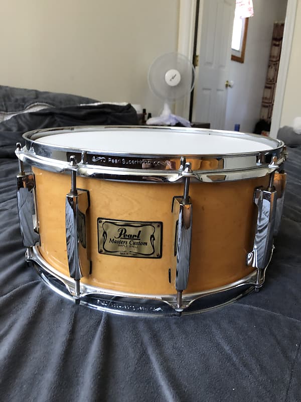 Pearl Masters Custom Maple 90’s Natural Maple Snare Drum 14”x 6.5”