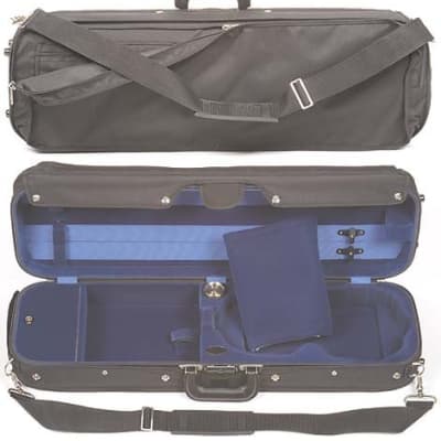 Bobelock Hill Style Lite 6002 4/4 Violin Case with Blue Velvet