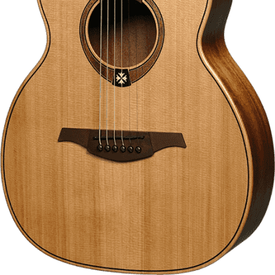 Lag TRAVEL-RC Travel Series Solid Red Cedar Top Khaya Neck 6-String Acoustic Guitar w/Softshell Case image 4