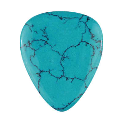 Turquoise Gemstone Guitar Or Bass Pick - Specialty Handmade Stone Exotic Plectrum - 3 Pack New image 4