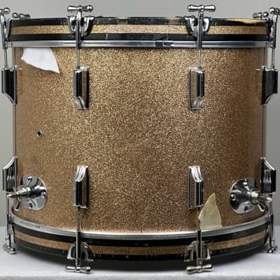 Rogers 20/12/16" 60's Cleveland-Era Holiday "Headliner" Drum Set - Champagne Sparkle image 8