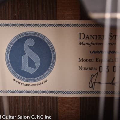 Daniel Stark "Espagnola II" classical guitar  Spruce/Wenge B & Sides image 22