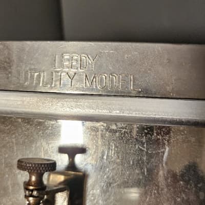 Leedy Utility Model, 5x14, 6-lug 20's/30's - nickel over brass image 2