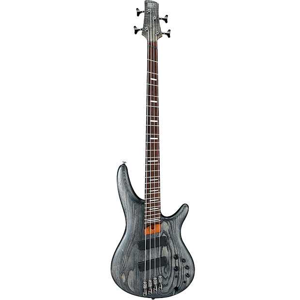 Ibanez SRFF800-BKS SR Bass Workshop Series Fanned-Fret 4-String Electric Bass Black Stained image 1