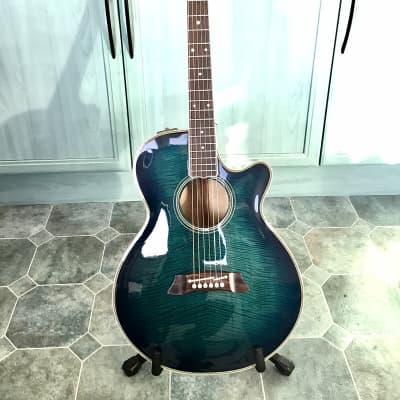 Takamine EF391MB Electro/Acoustic Guitar. All Solid Maple Body. C/W  Original Case | Reverb