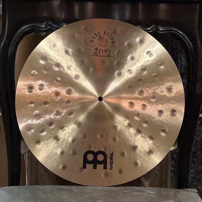 NEW Meinl 18" Pure Alloy Extra Hammered Crash Cymbal 1294g Reverb