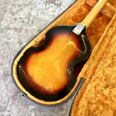Vox V-250 Violin Bass 1960’s - Sunburst original vintage Italy viola image 13