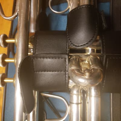 Bach Stradivarius 180S37 Silver Trumpet, Gold Trim, Heavy Caps, Serviced, Extras! image 2