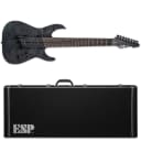 ESP LTD M-1008 Multi-Scale See Thru Black Satin STBLKS 8-String Guitar + Hard Case M-1008MS