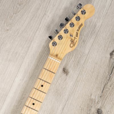 Mint G&L USA Limited Run ASAT Classic Alnico Thinline Guitar, No F-Hole, Mako Blue image 8
