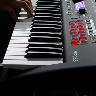 Korg Kross 2 88-Key Synthesizer Workstation - Matte Black w/ Adjustable Bench image 4