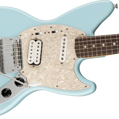 Fender Kurt Cobain Jag-Stang Electric Guitar Rosewood Fingerboard, Sonic Blue w/ Deluxe Gigbag image 2