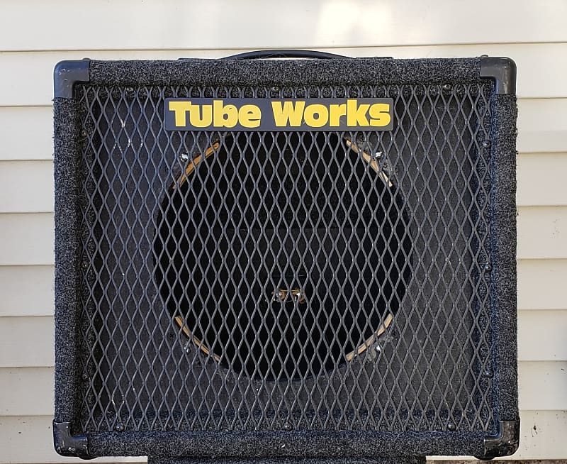 Tube Works 1x12 Guitar Slant "Pair" Grey Carpet RARE Reverb