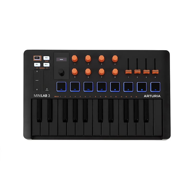Arturia MiniLab 3 25-Note Compact MIDI Keyboard and Pad | Reverb